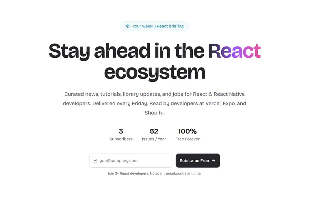 React Weekly